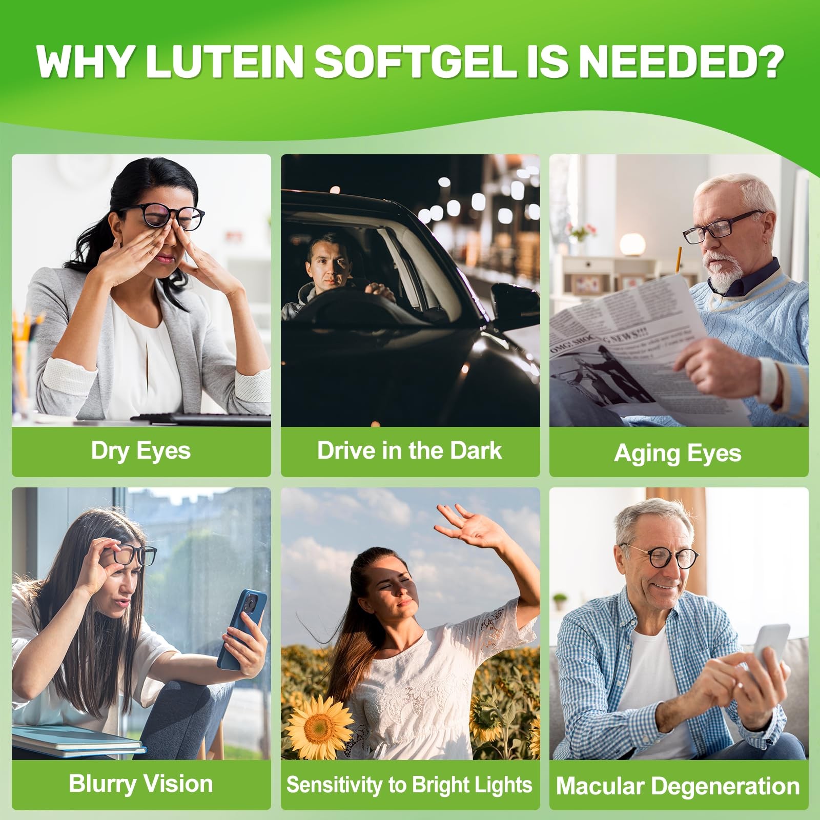 Lutein and Zeaxanthin Supplements, Eye Vitamin & 150 Count (Pack of 1)