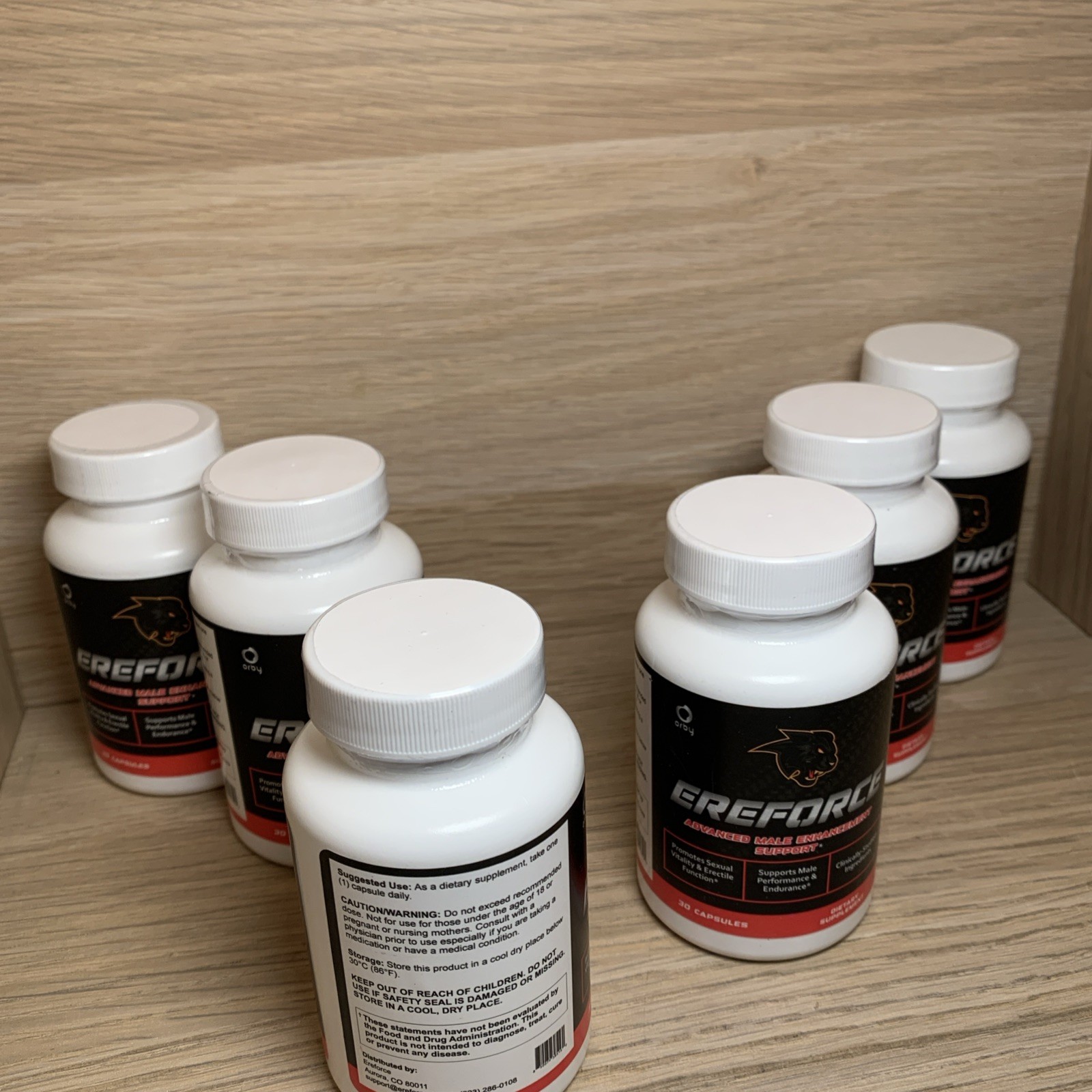 6-Pack Ereforce Pills for Men, Ere Force for Male Health Support – 180 Capsules