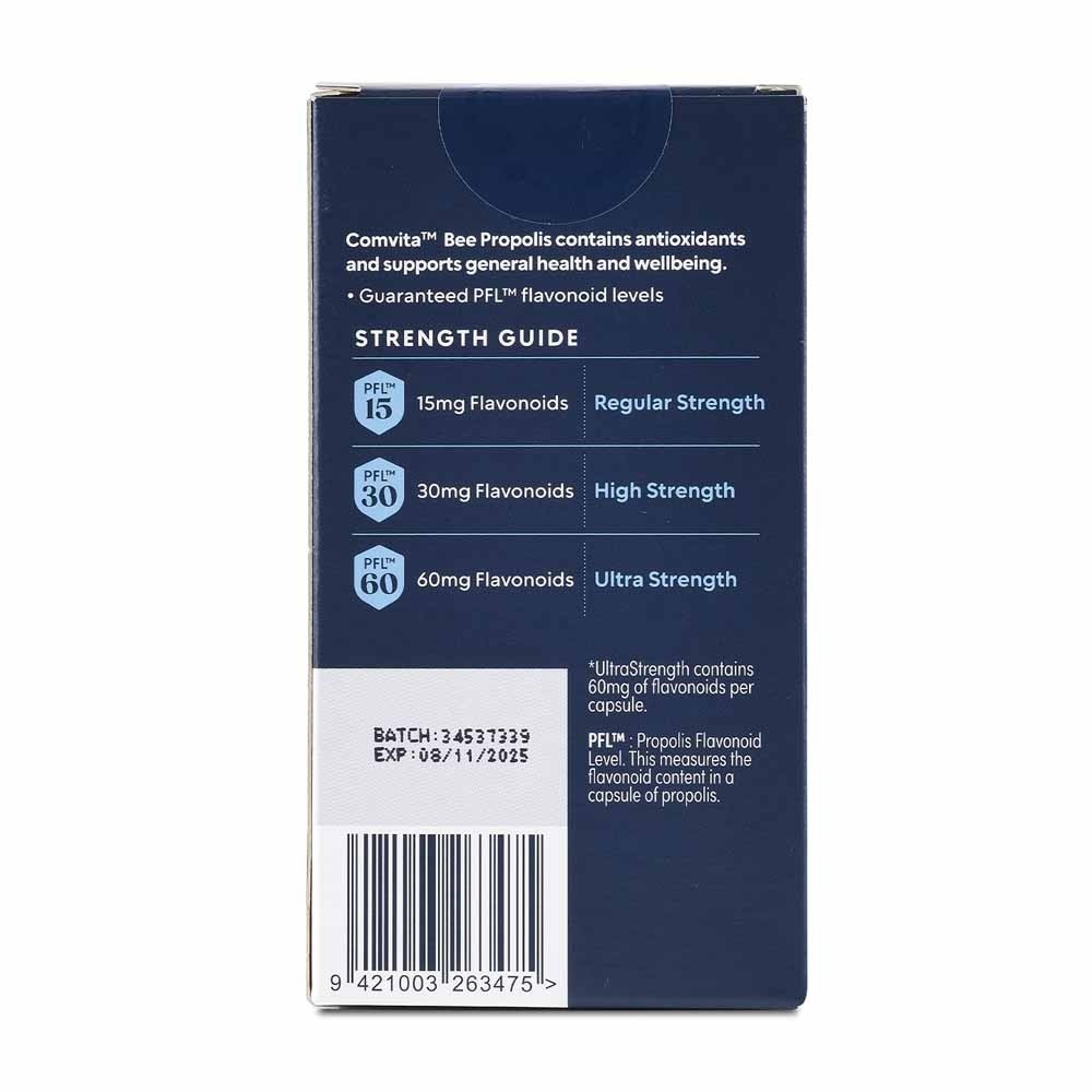 Comvita Ultra Strength Propolis Capsules PFL60 ONE-A-DAY 60 Vegetarian Capsules