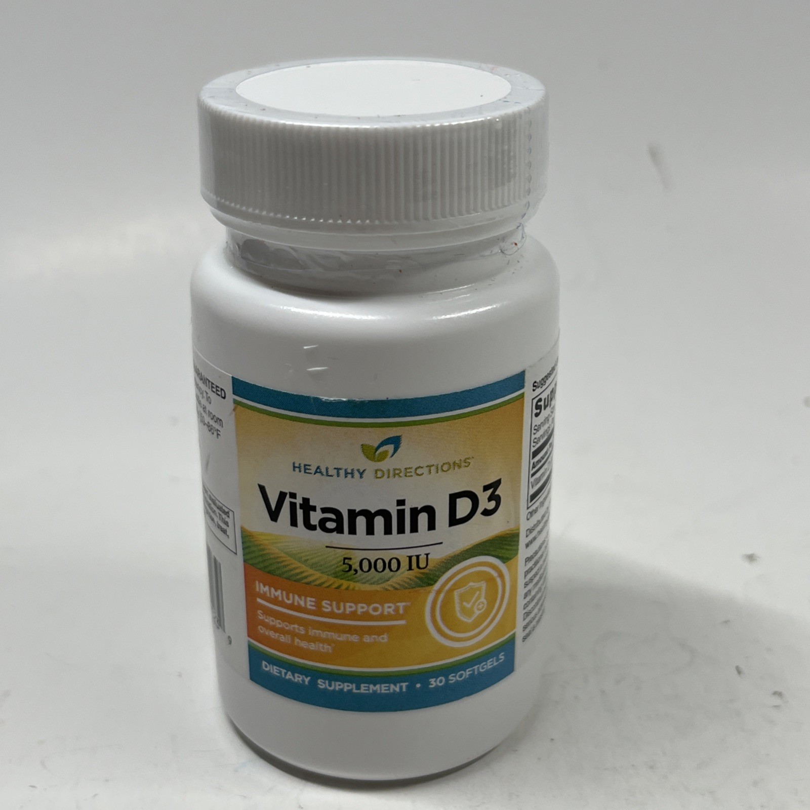 Healthy Directions Vitamin D3 (30 Softgels) 5000 IU Immune Support EXP 07/26