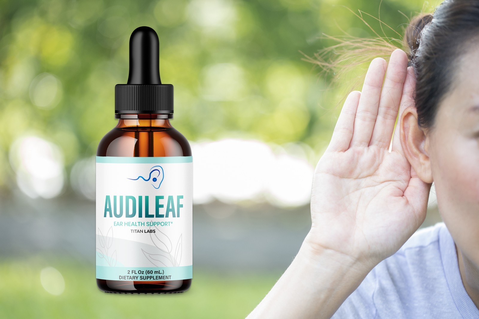 (2 Pack) Audileaf Ear Health Support Drops Natural Audi Leaf Vitamin 60 Servings