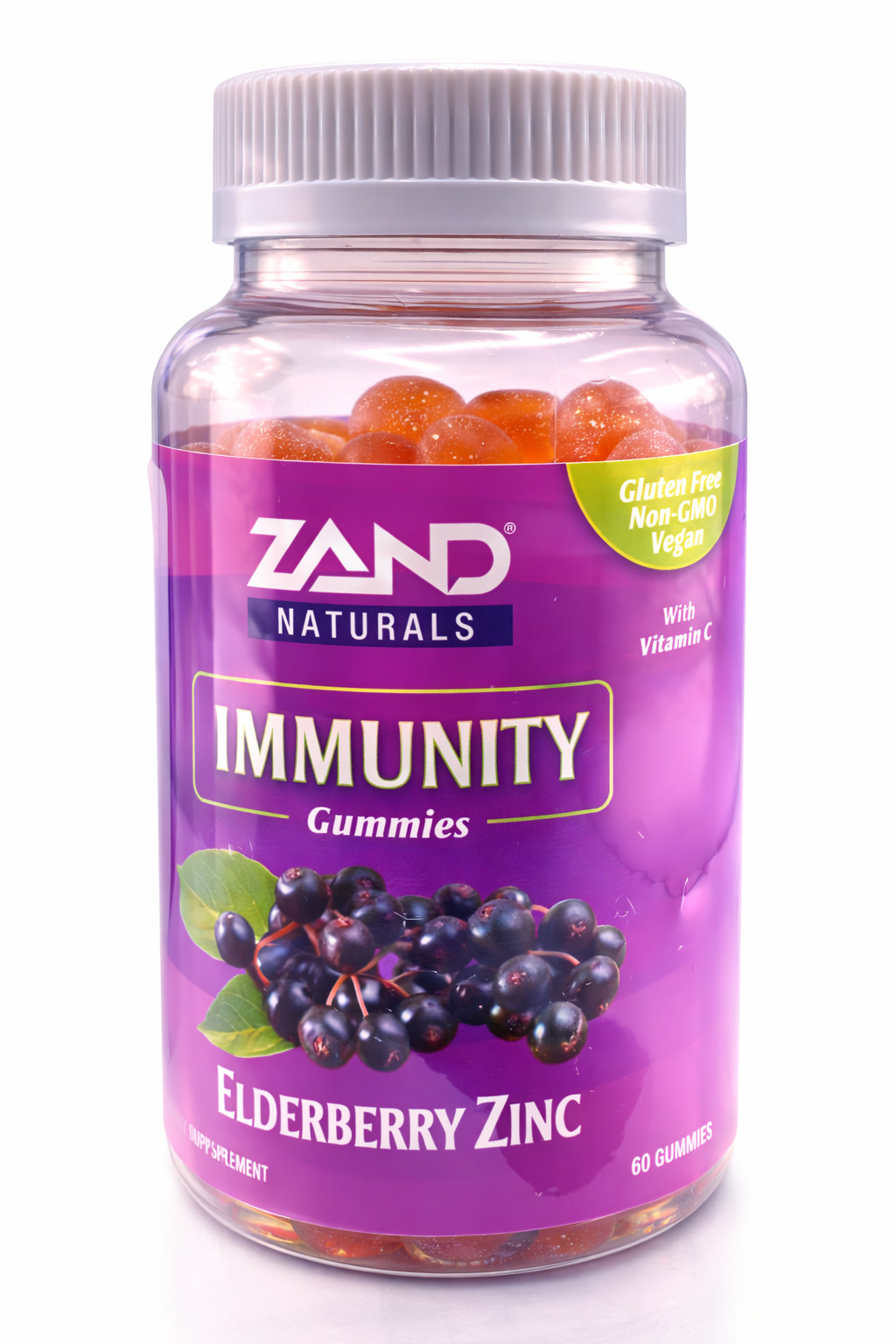 Zand Elderberry Zinc Immunity Gummies Vit C Immune Support for Children & Adult