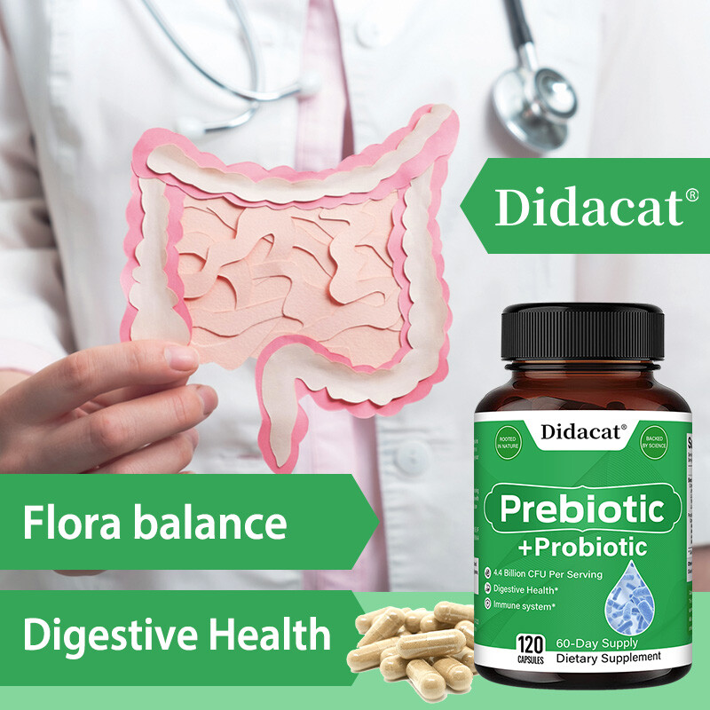 Prebiotic & Probiotic 4.4 Billion CFU Digestive & Immune Health Capsules