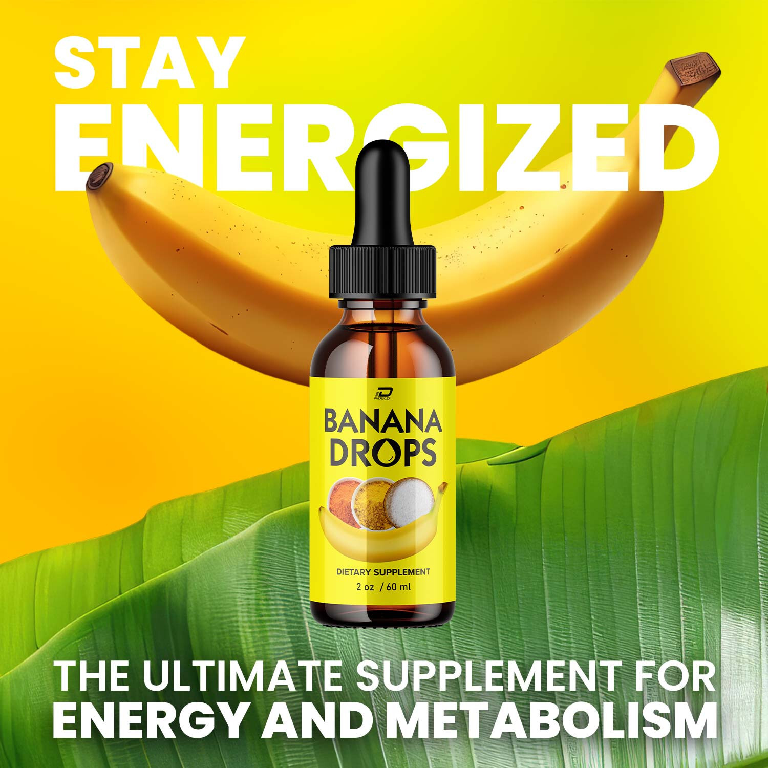 Banana Drops for Weight Loss Liquid Supplement, Banana Drops Official (1 Pack)