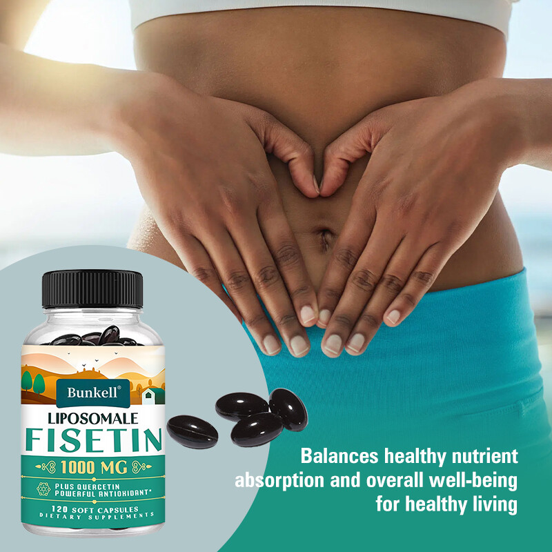 Liposomal Fisetin with Quercetin High Potency 1000mg Serving Antioxidant Energy