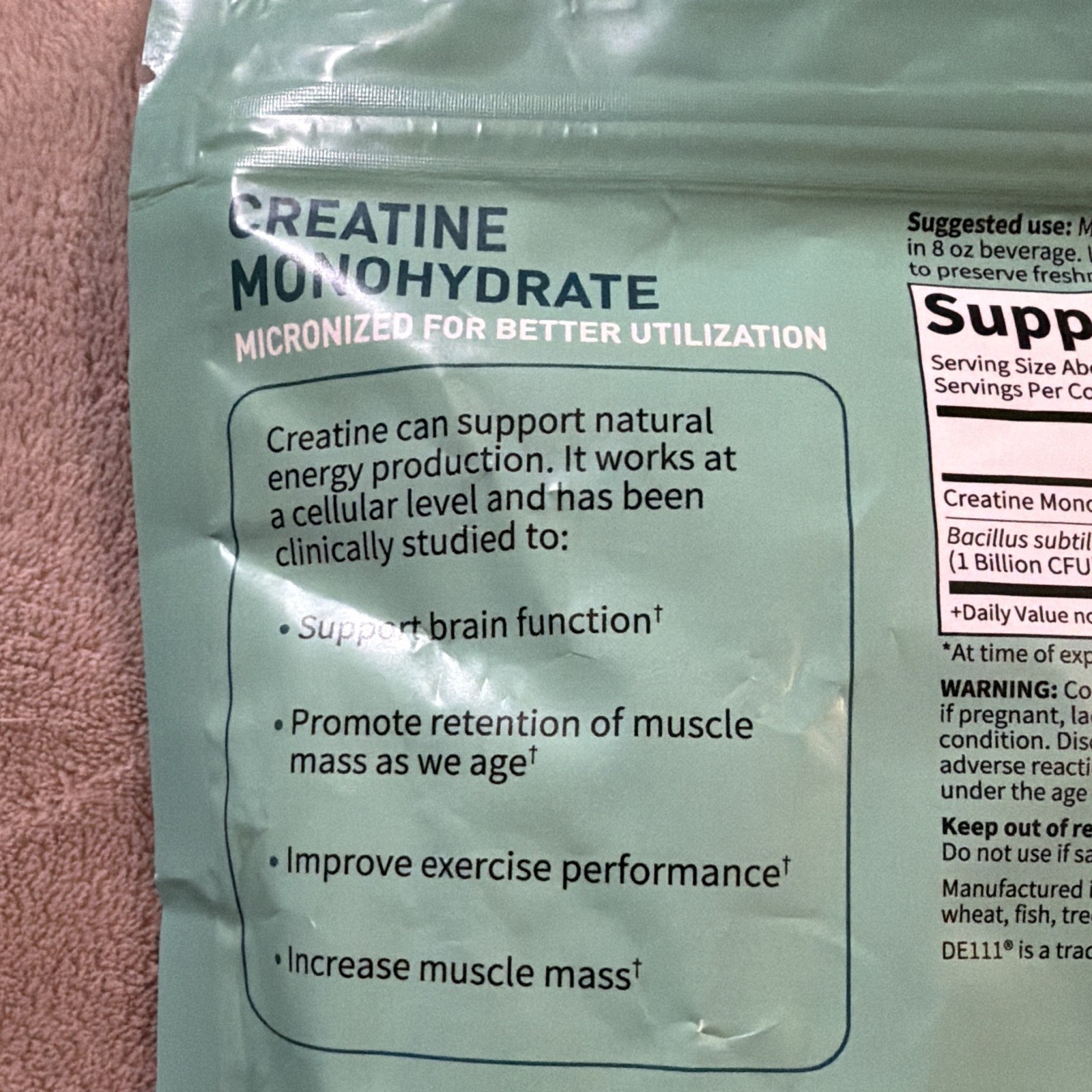 Garden of Life SPORT Creatine + Probiotics Unflavored 12.27oz Exp 01/2028