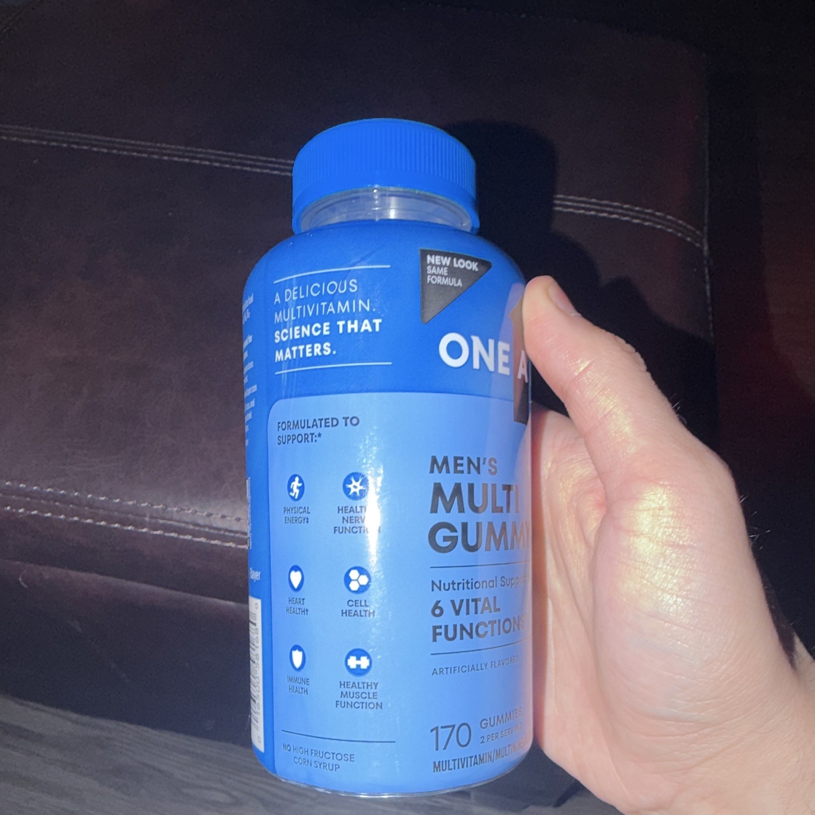 One A Day Men’s Multi Gummy Multivitamin Kosher No HFCS 170 Gummies