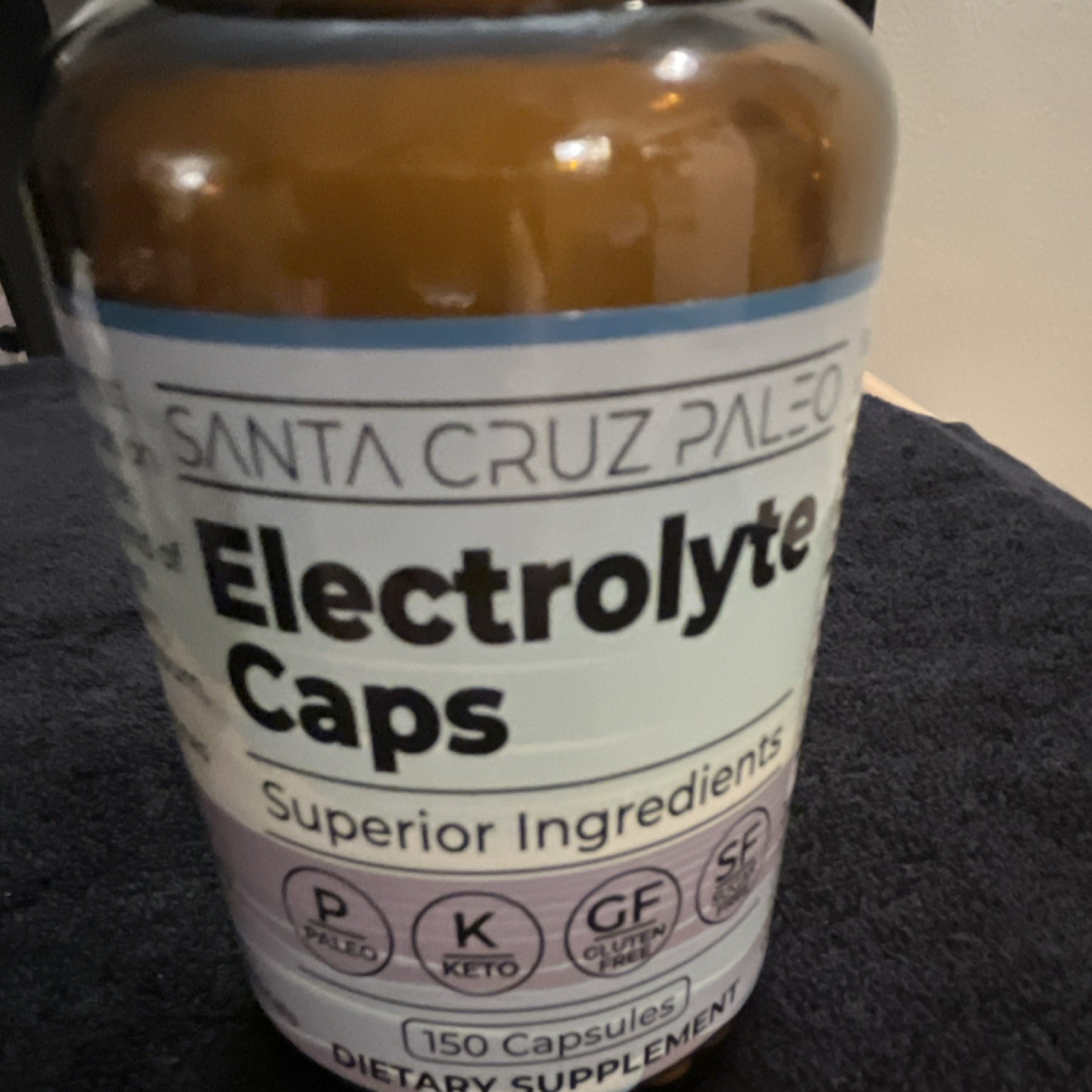 Santa Cruz Paleo Electrolyte Caps Paleo Keto Gluten Free 150 Capsules Adult