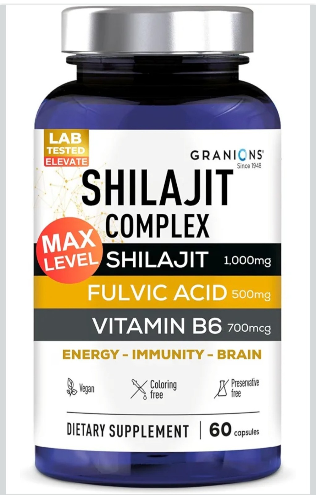 Granions Shilajit Complex for Energy Immunity & Vitality
