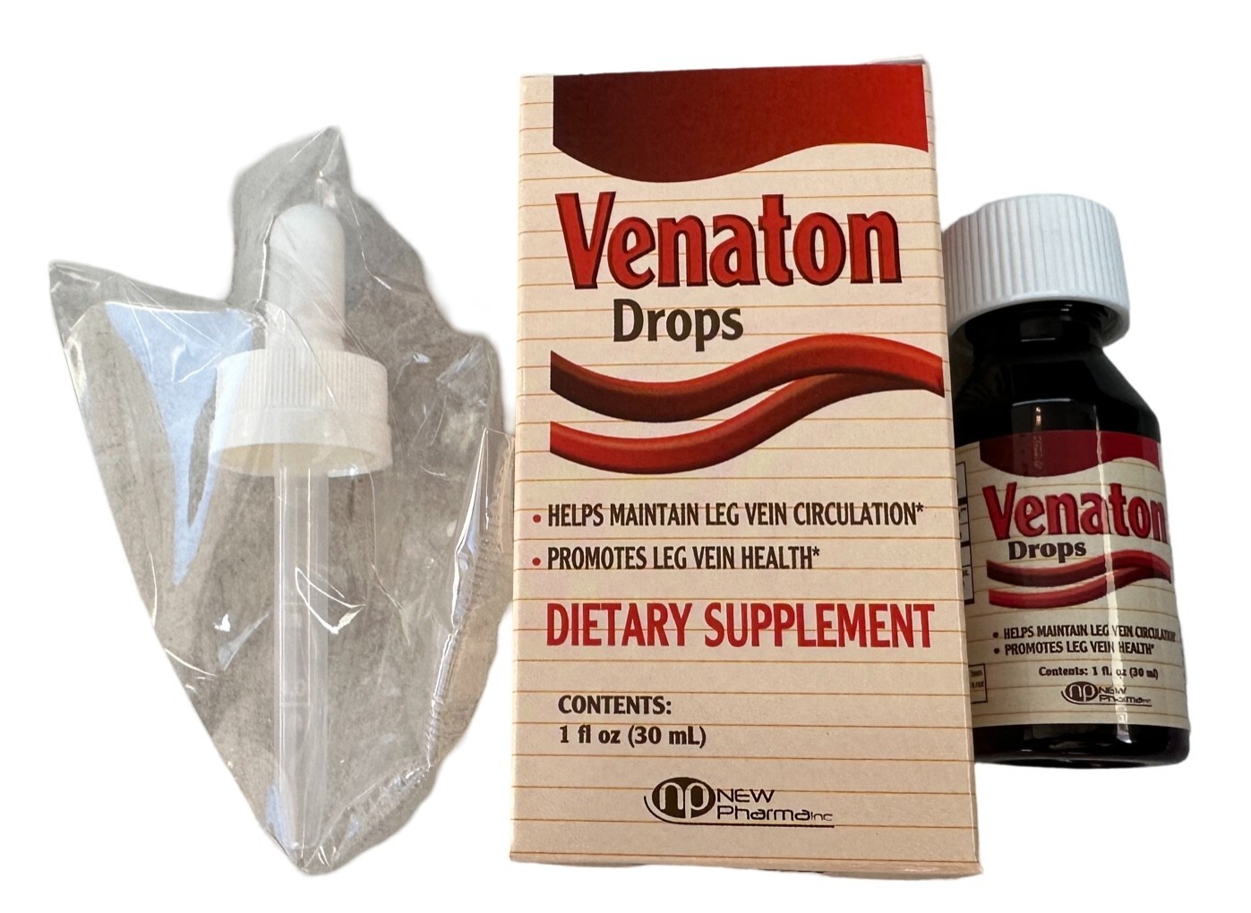 Venaton Drops 1 Oz for Leg and Vein Health para la salud de las piernas y venas