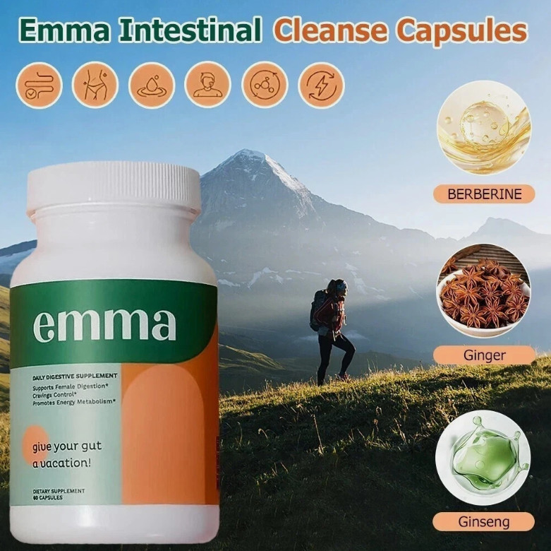3PACK Emma Relief Supplement KONSCIENS KETO for Gut Bloating Capsules 180