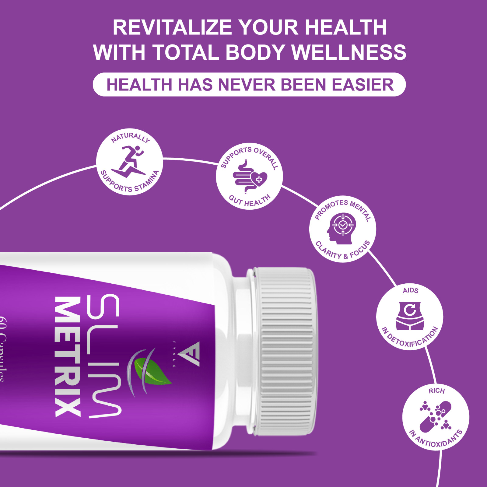 (3 Pack) Slim Metrix Weight Supplement, Slim Metrix Support (180 Capsules)