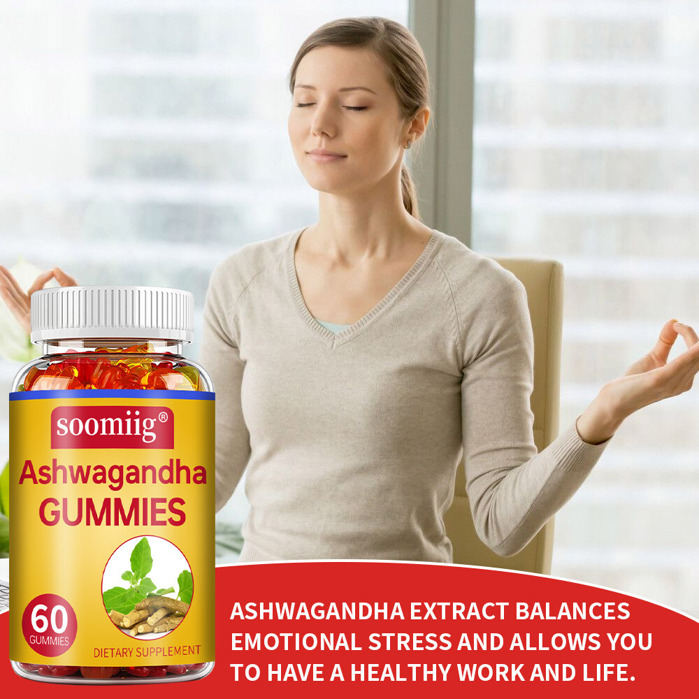 Organic Ashwagandha Gummies High Quality Dietary Supplement, Vegan