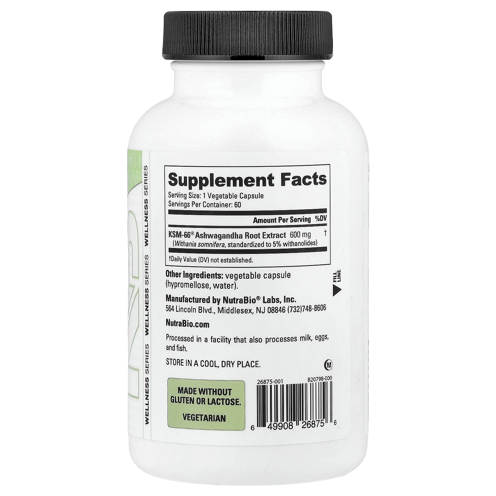 KSM-66, Ashwagandha, 600 mg, 60 Capsules