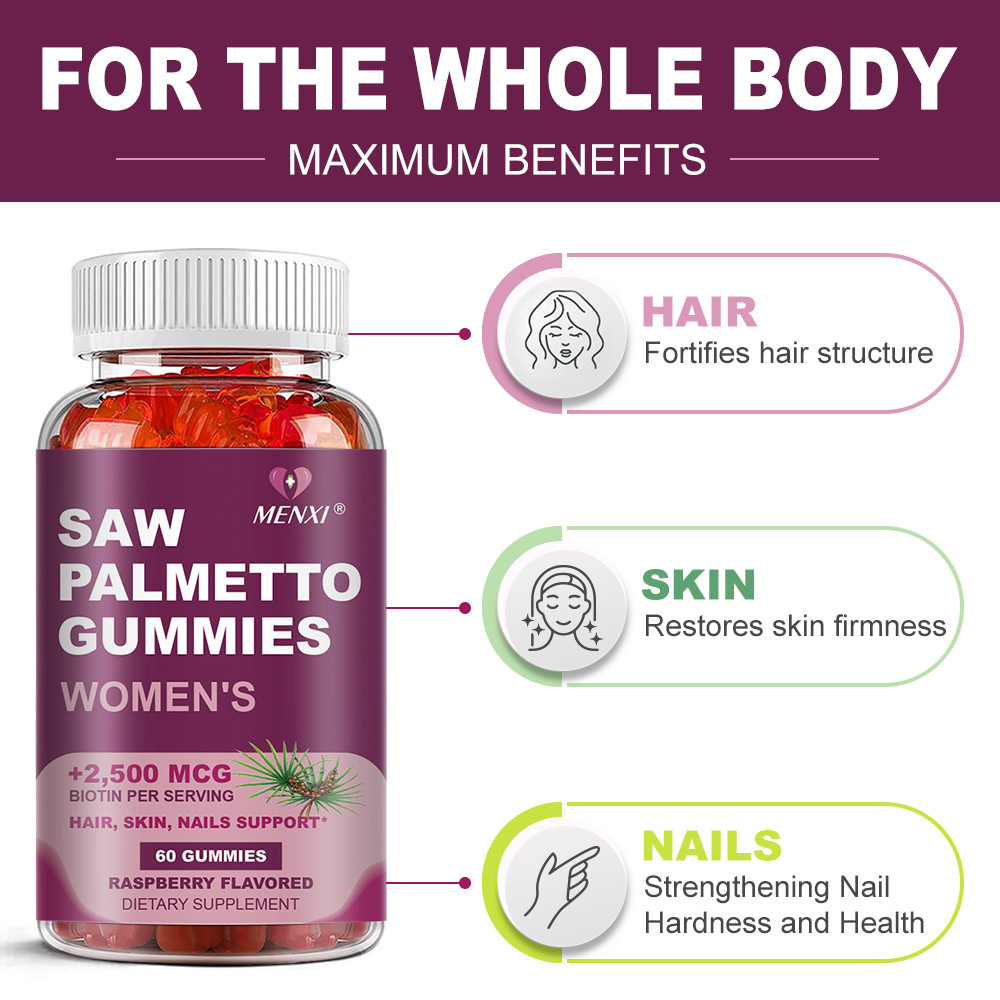 Extra Strength Saw Palmetto for Women DHT Blocker Thickening Hair Vitamins