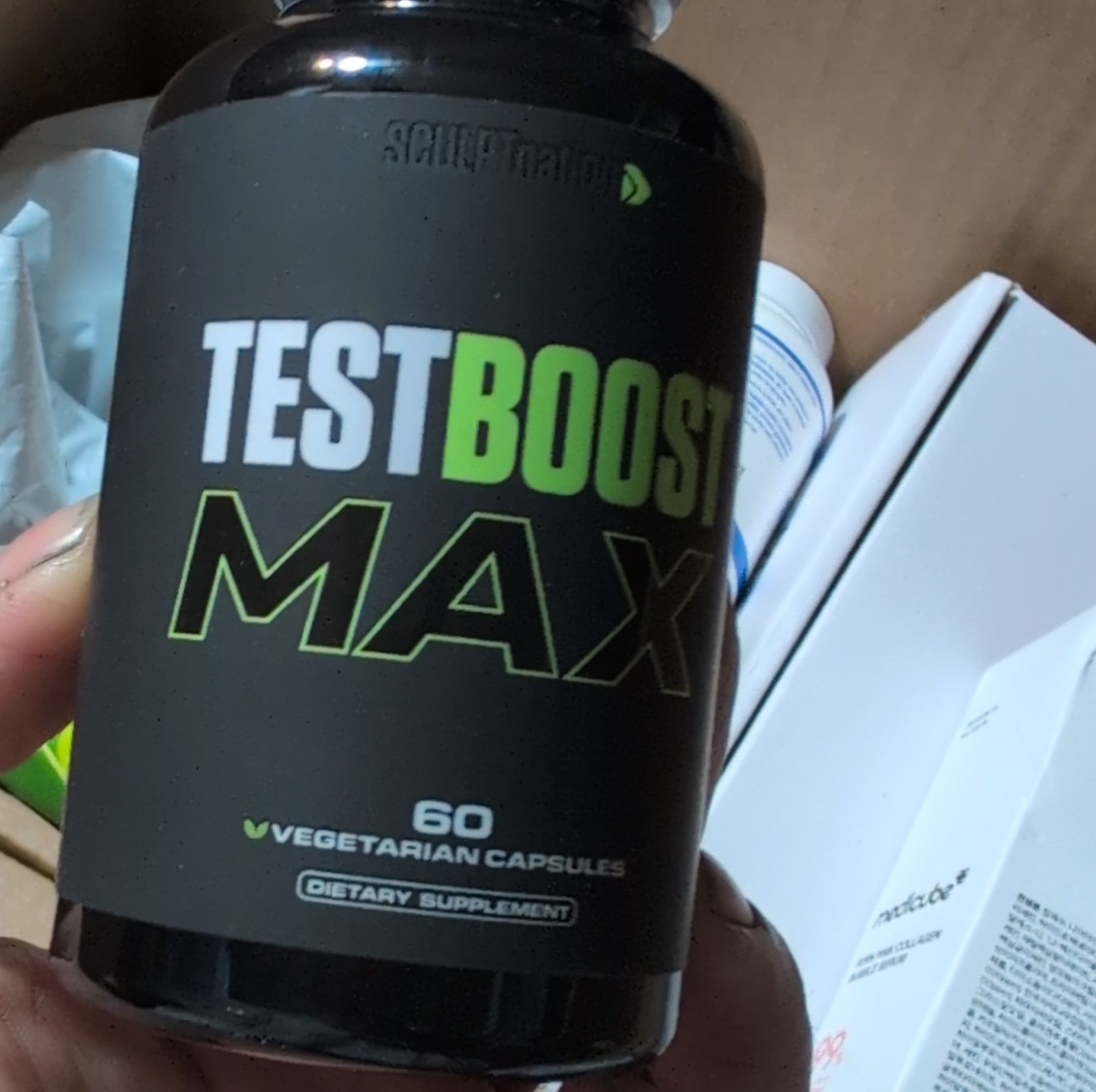 SculptNation TestBoost Max Vegetarian Capsules Dietary Supplement 60 Count
