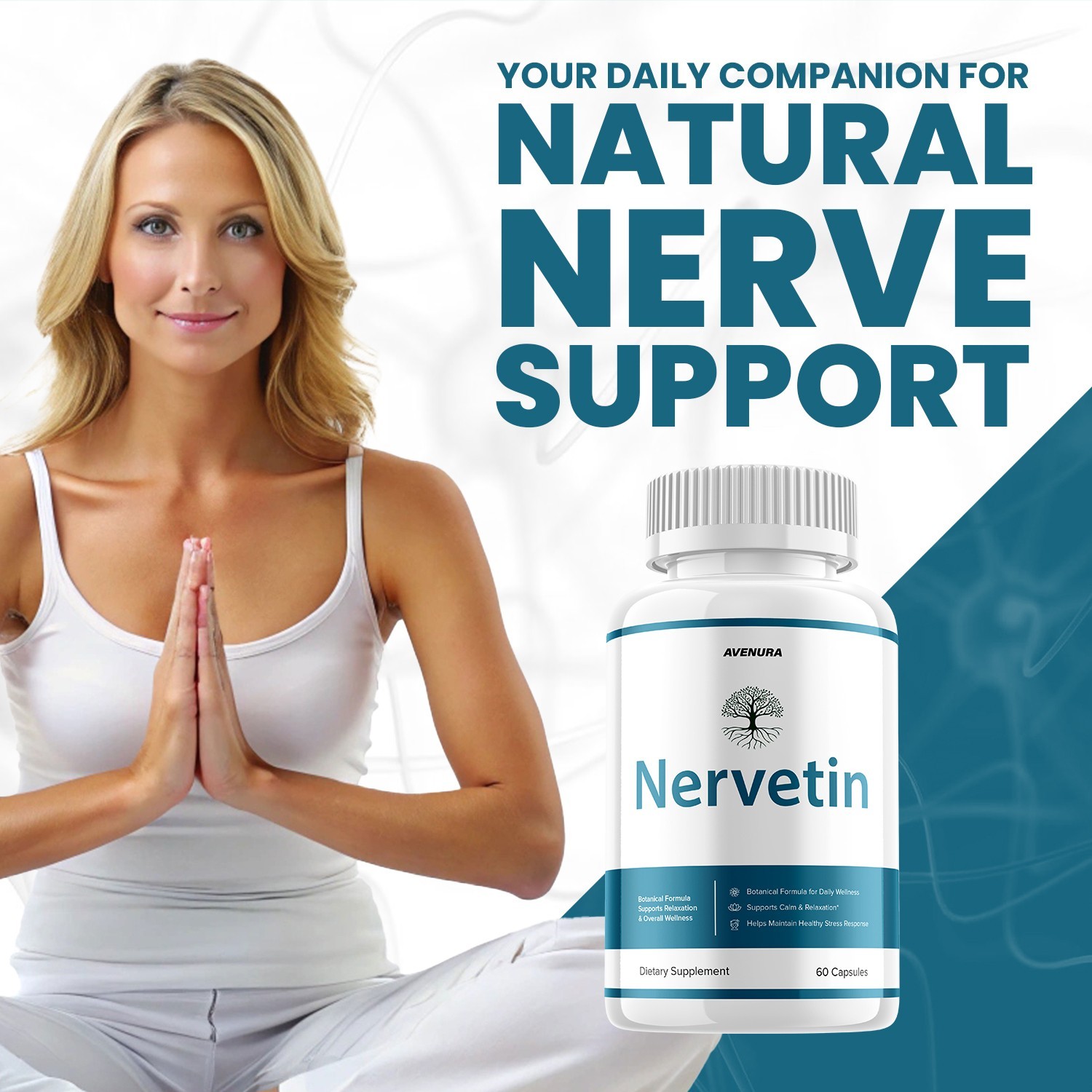 (2 Pack) Nervetin Capsules – Nervetin Natural Ingredients Nootropic Supplement