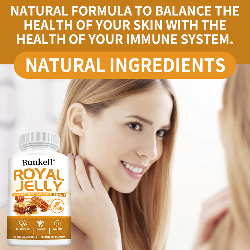 Royal Jelly Capsules | 1995mg | 30/60/120 count | Non-GMO and Gluten Free