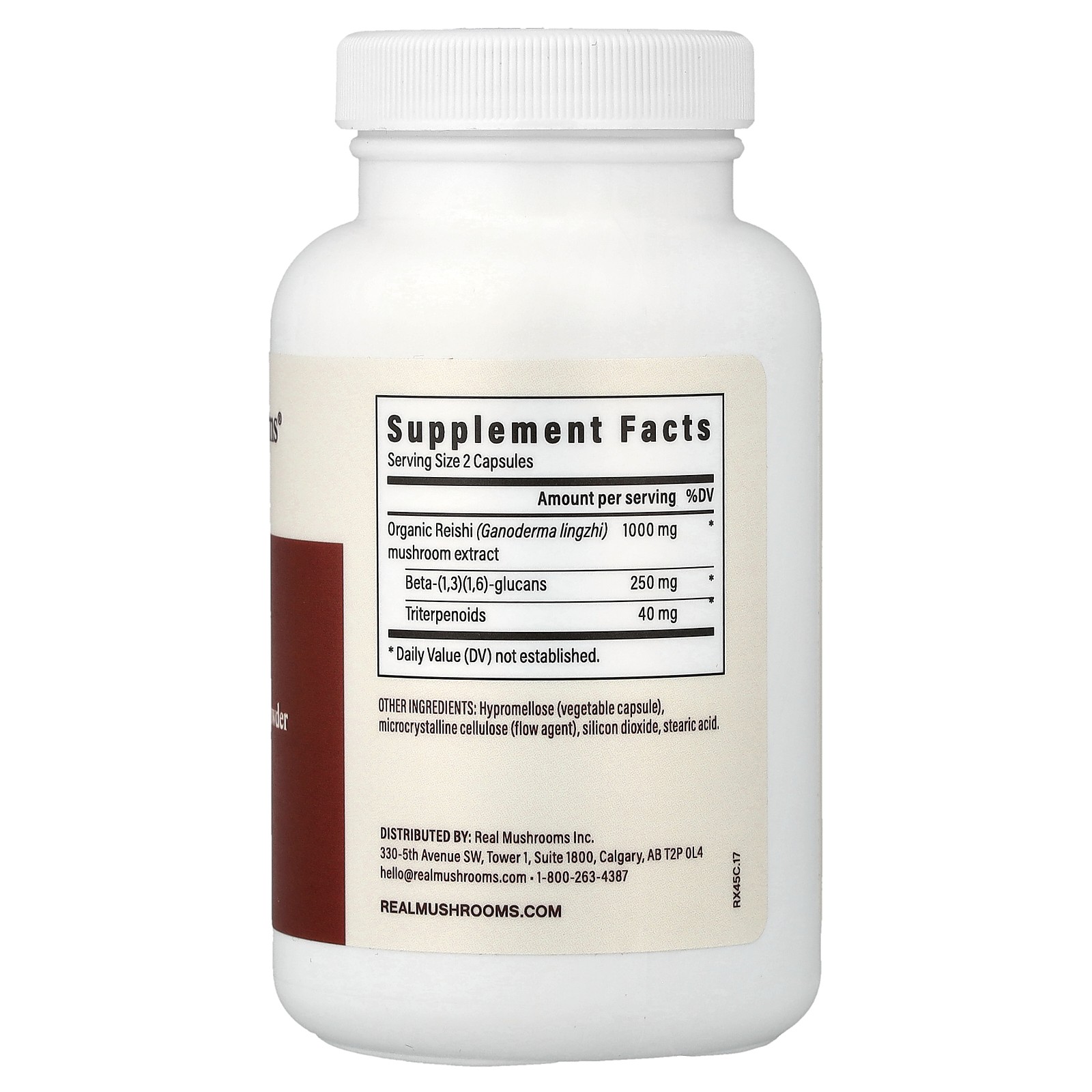 Reishi, Mushroom Extract Powder, 90 Capsules