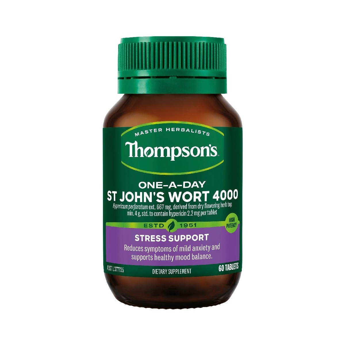 THOMPSON’S St John’s Wort 4000 One-A-Day 60 Capsules