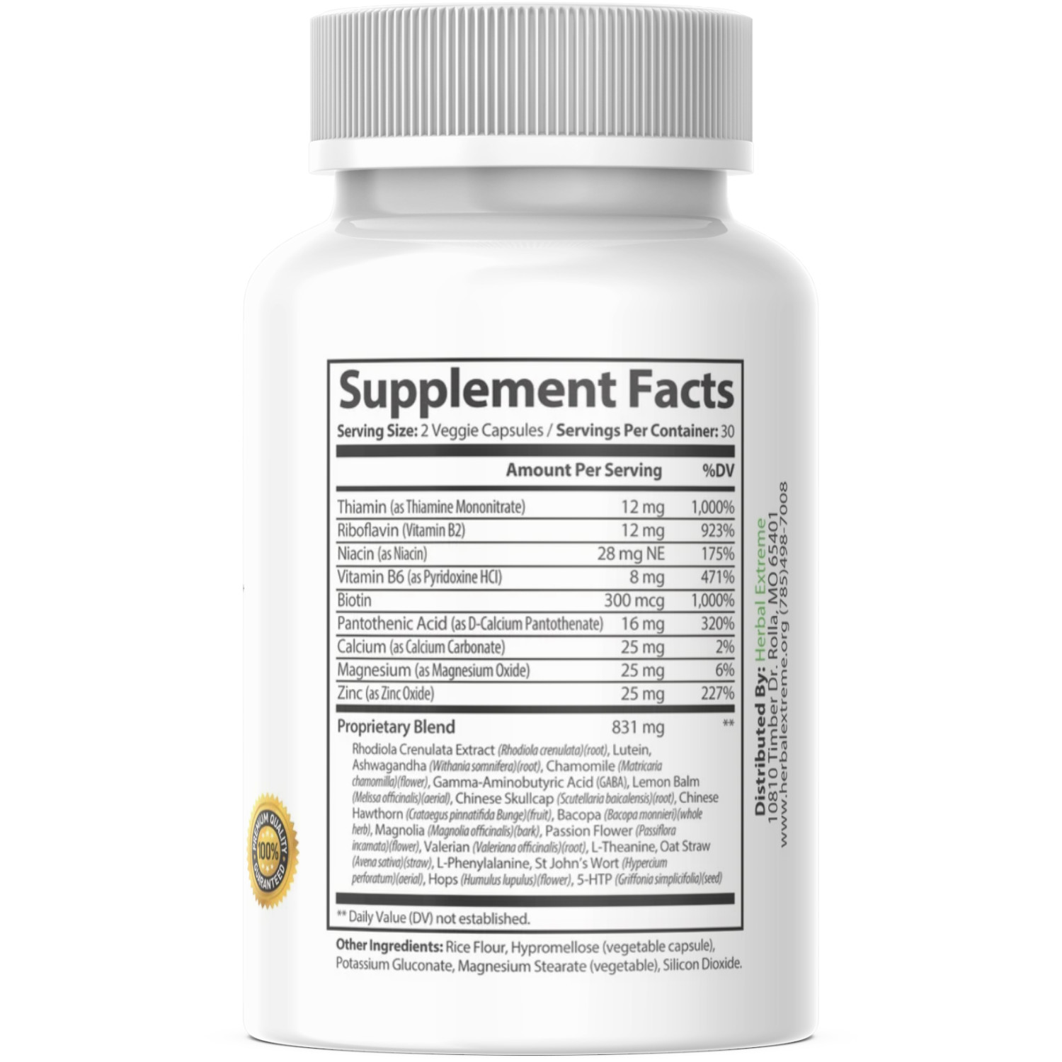 Anziafen Mood Modifying Herbal Supplement 30 Capsules