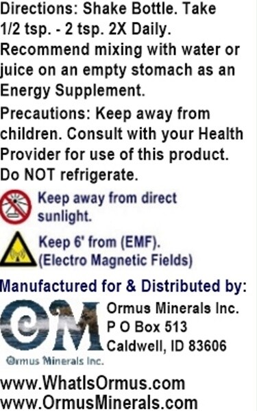 Korean Bamboo Salt Ormus Mental Health Clarity Potassium Immunity 32oz