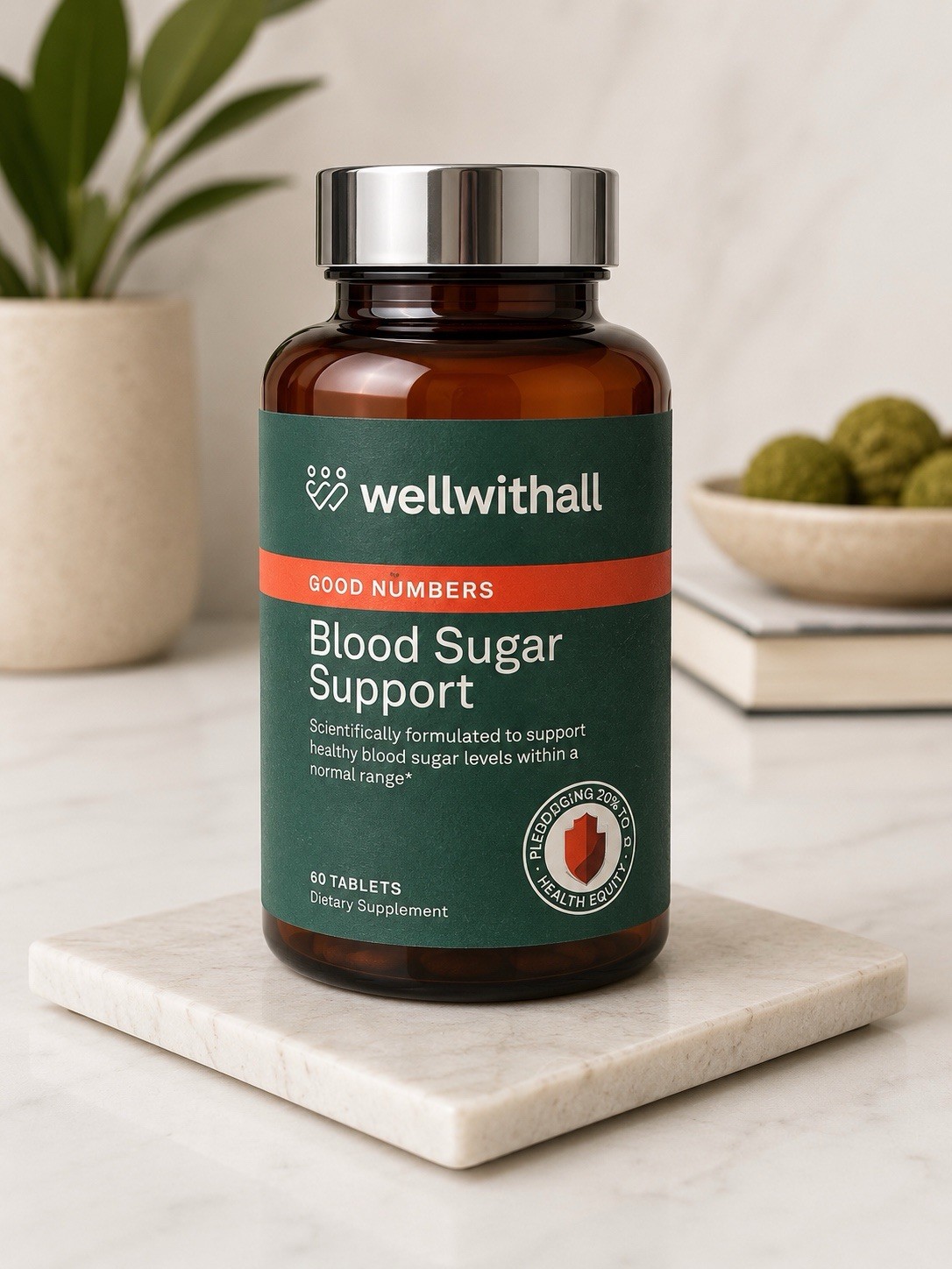 Wellwithall Blood Sugar Support Supplement – Chromium, Berberine, ALA & Cinnamon