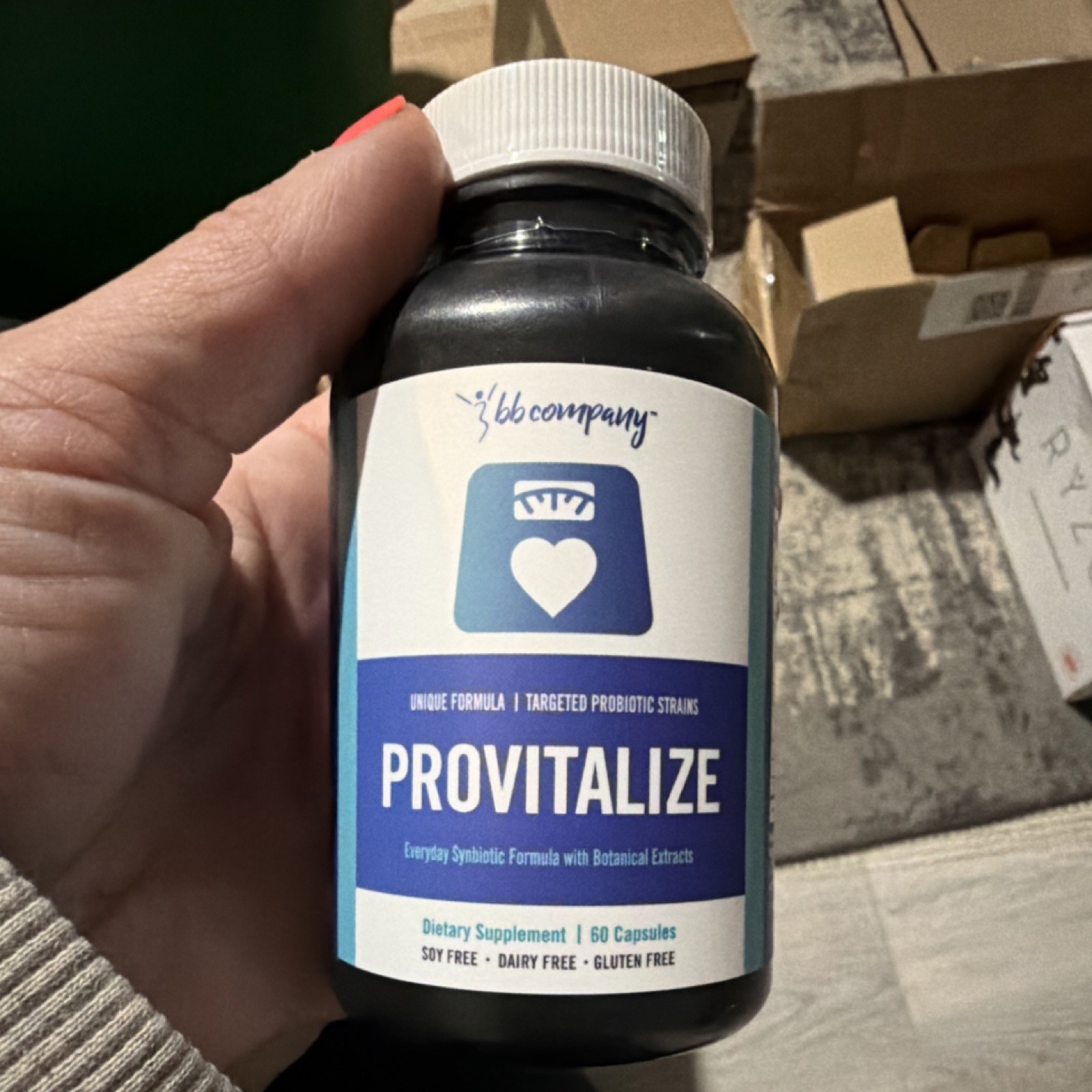 BB Company Provitalize Probiotic L. Gasseri Turmeric 60 Capsules Exp 09/2027