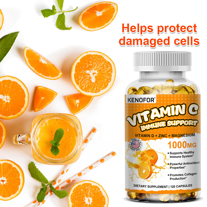 Hydrolyzed Collagen & Vitamin C 240pcs – Healthy Immune, Hair, Skin, and Nails