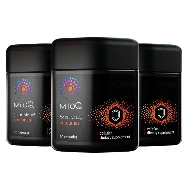 [MitoQ] 3 x Cellure Vitality + Curcummin 60 Vege Capsules New