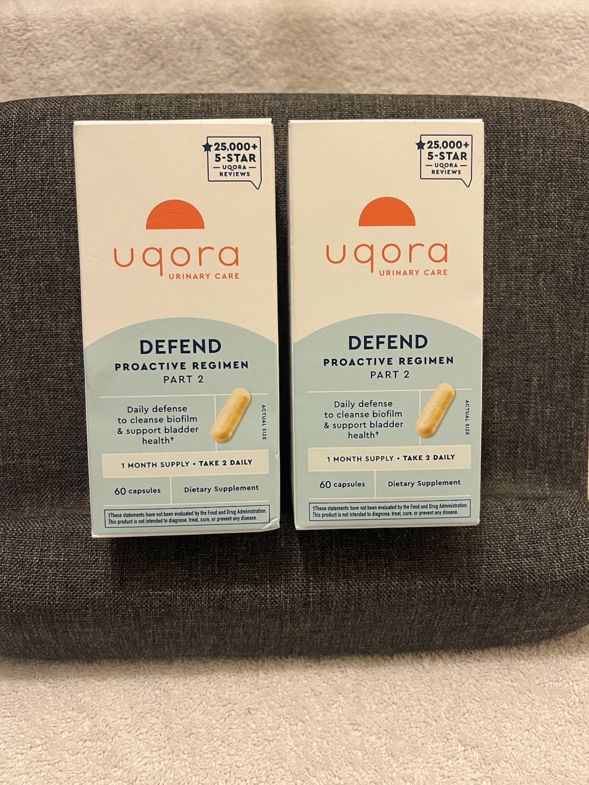 Uqora Depend Part 2 Proactive Regimen 60 CAPSULES Exp 09/26 & 10/26 NIB LOT OF 2