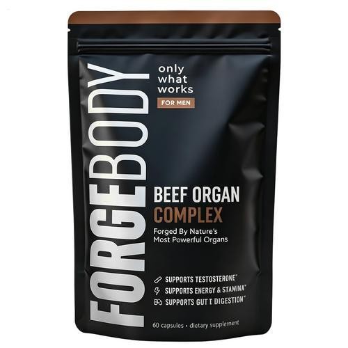 FORGEBODY Beef Organ Complex 60 Capsules – Grass Fed Beef Organ Supplement