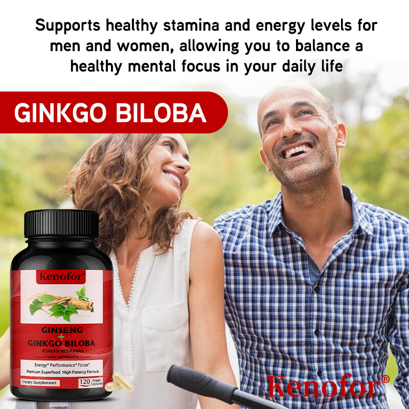 Ginkgo Biloba + Ginseng Capsules – Improved Endurance – Increased Energy
