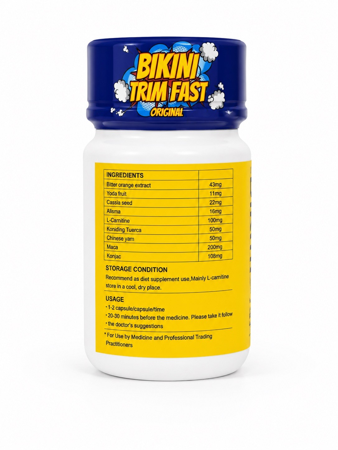 Bikini Trim Fast Day 30 Capsules Free Shipping One Bottle