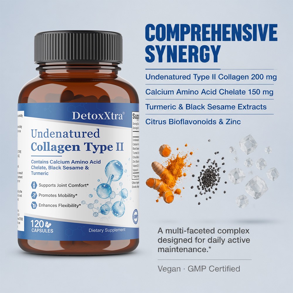Type2 Collagen Joint Supplement,Joint Comfort,Mobility&Flexibility,Caps 30~120CT