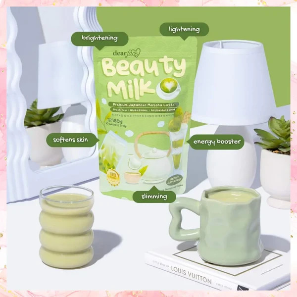 Dear Face Beauty Milk Matcha Latte 10 Sachets