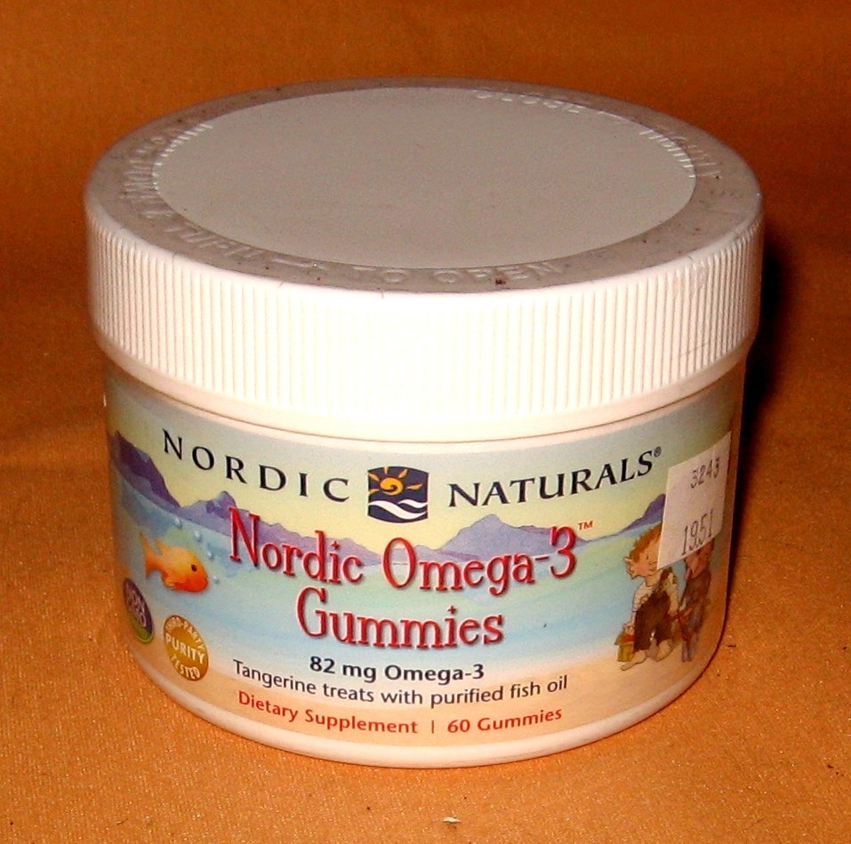 Nordic Naturals Nordic Omega-3 Gummies, Tangerine – 60 Gummies – 82 mg Total Om