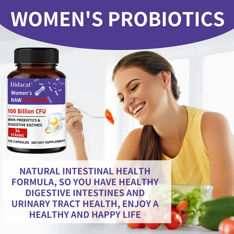 Women’S Raw Probiotics 100 Billion Cfu Potency Immune System Digestive Health