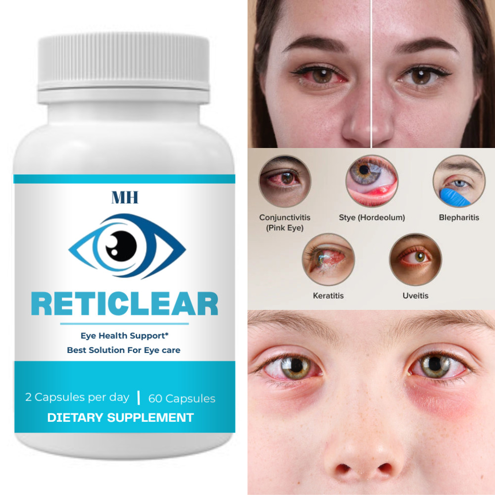 Reticlear Eye Health Support Capsules 60 vision &Eye Function support Supplement