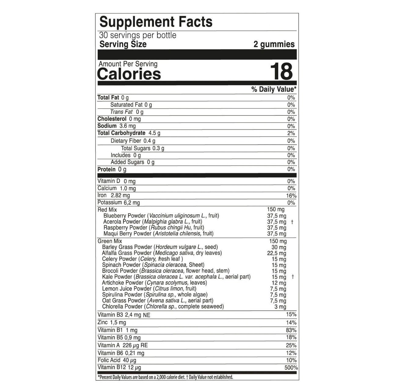 Nutriplus Green + Berry Vitamin & Mineral Gummies, Orange Flavor, 60, 5.8 oz