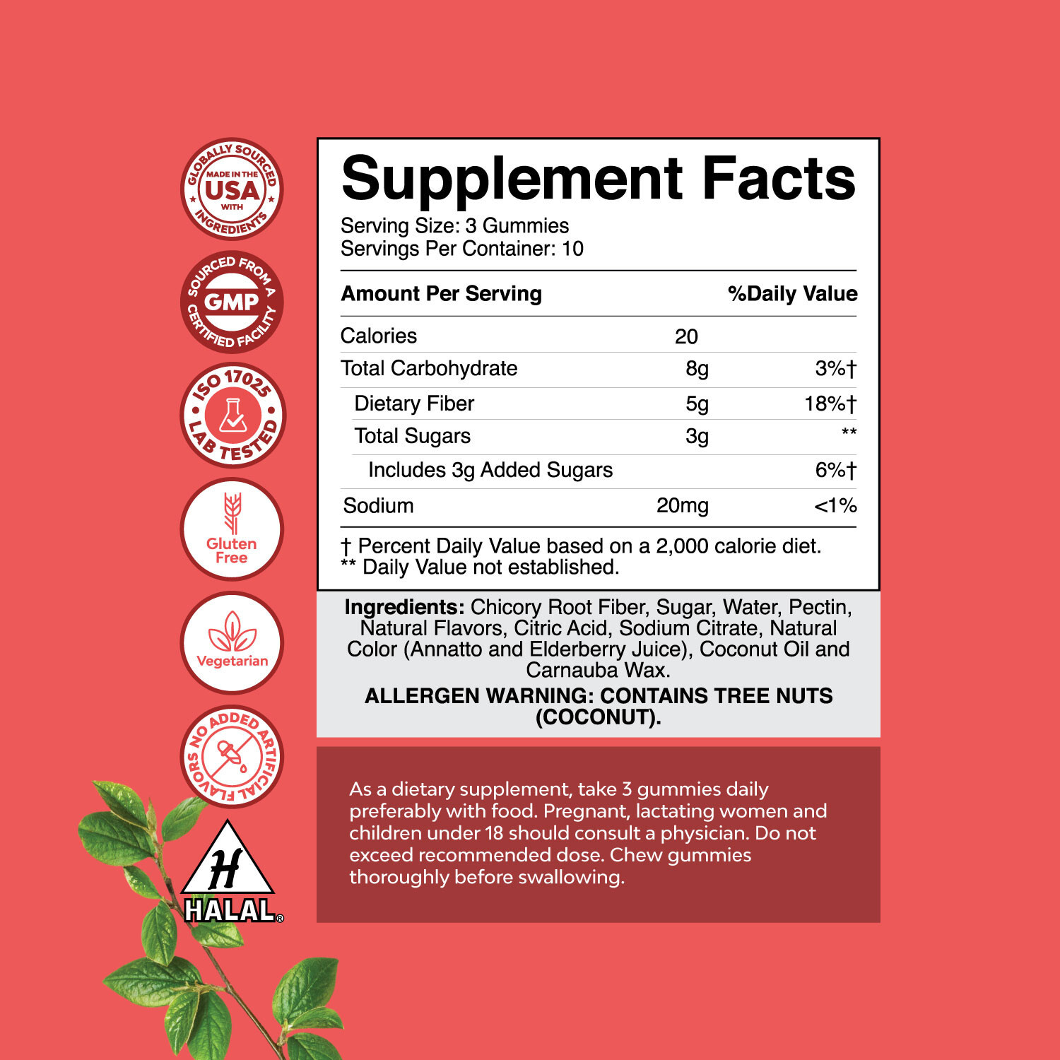 Tasty Prebiotic Fiber Gummies for Adults – High Fiber Supplement Gummies