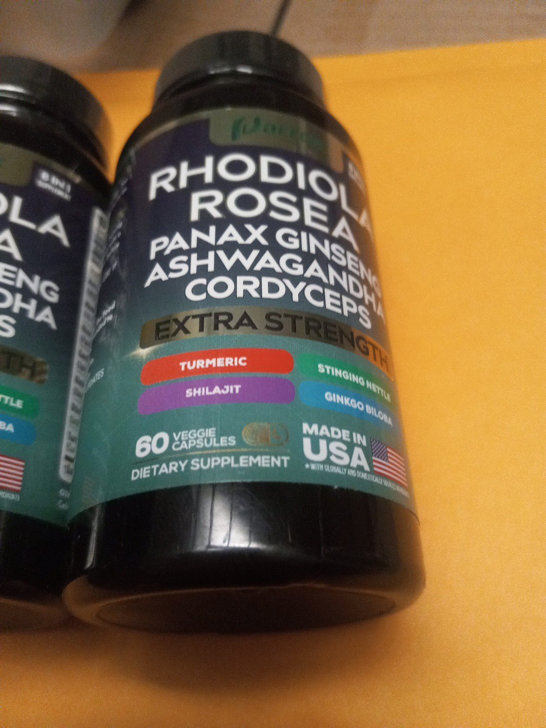 Adaptogen Blend With Rhodiola Ginseng Ashwagandha Mushroom 2 Pack