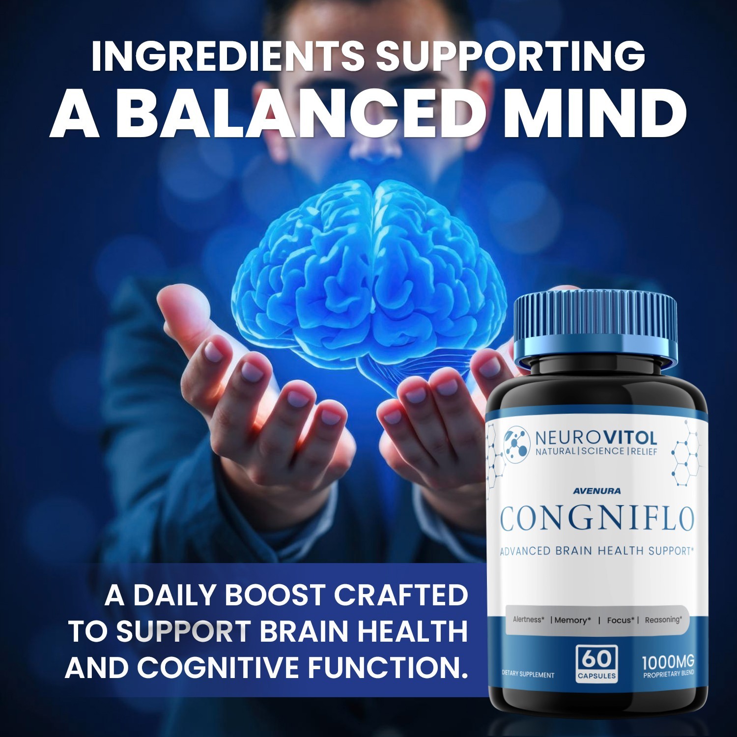(2 Pack) Congniflo Capsule – Neurovitol Congniflo Advanced Formula Health Brain