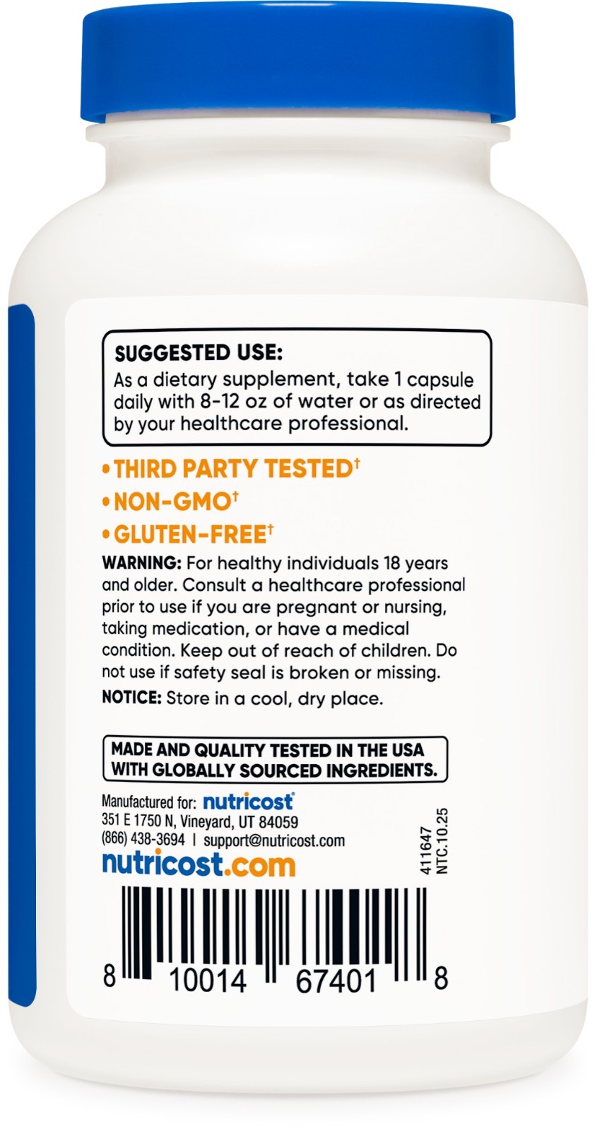 Nutricost R-Alpha Lipoic Acid 100mg, 240 Capsules, Vegetarian & Non-GMO
