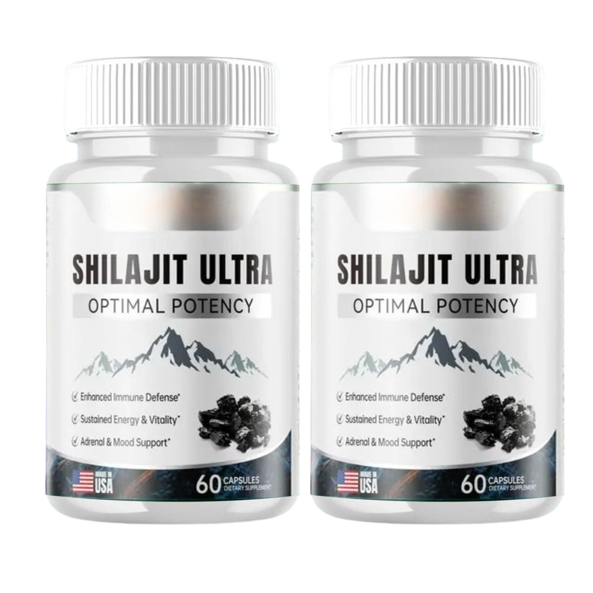 2-Pack Shilajit Ultra – Himalayan Natural Mineral Wellness Support – 120 Count