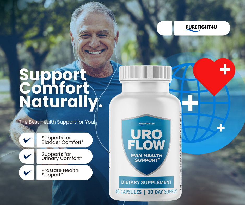 Uro Flow Supports Healthy Prostate Function Supplement – 3 Bottles
