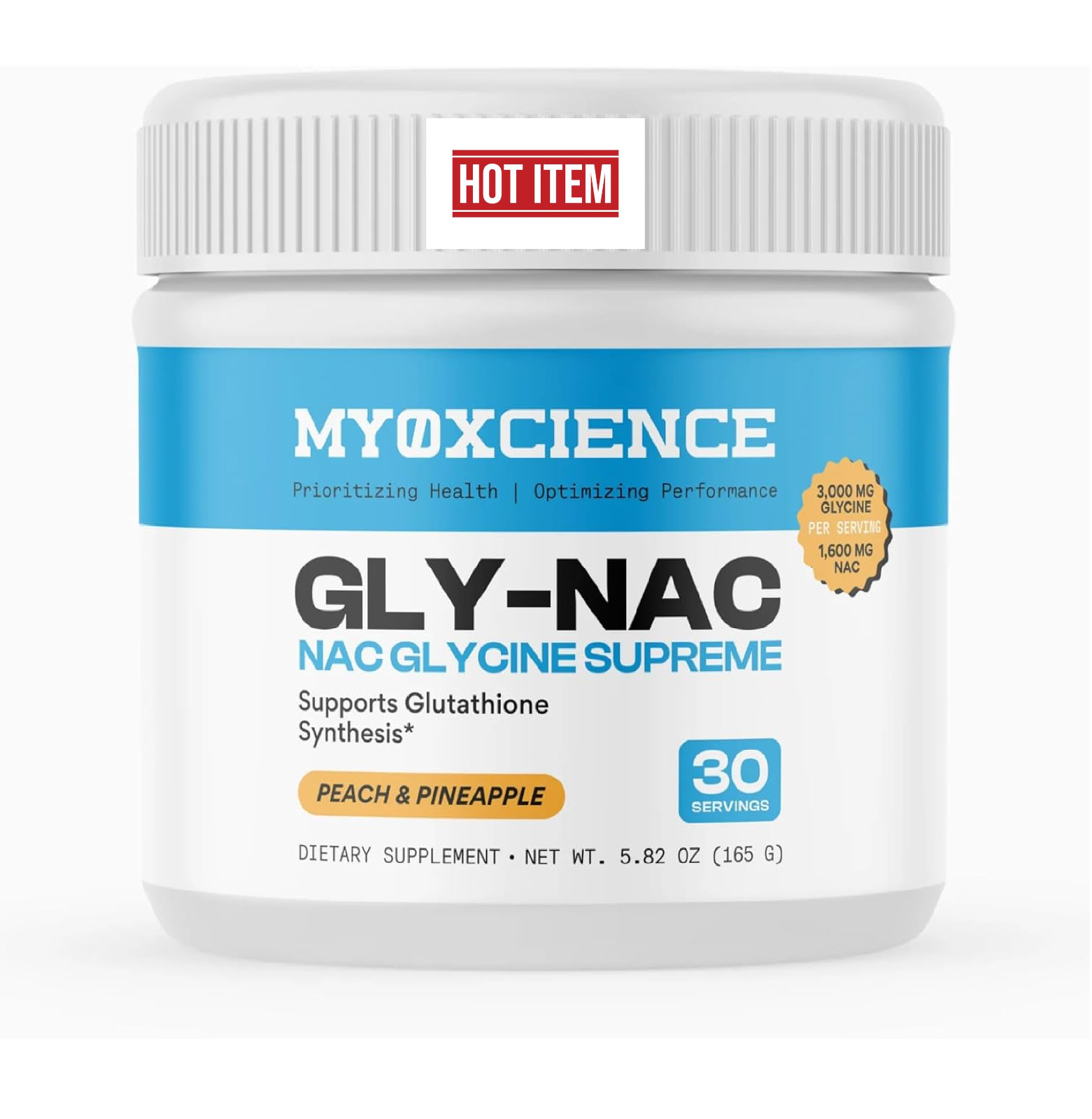 MYOXCIENCE NAC Glycine Supreme | N-Acetyl-L-Cysteine, Glycine, and Taurine Combi