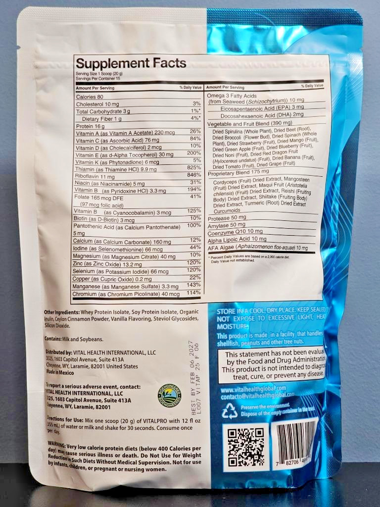 VitalHealth V Vitalpro 10.6 oz – New / Sealed! Vital Health! Exp 2/2027
