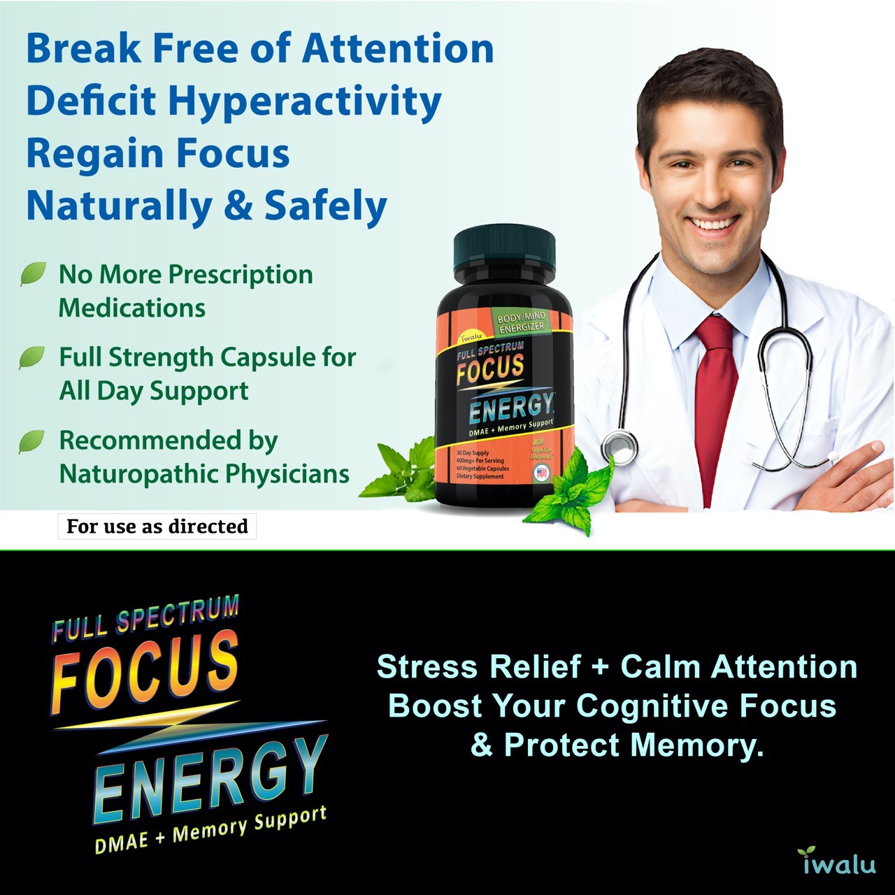 Vitamins for Men Over 60 Plus – Body & Brain Health Supplement – Caffeine Free