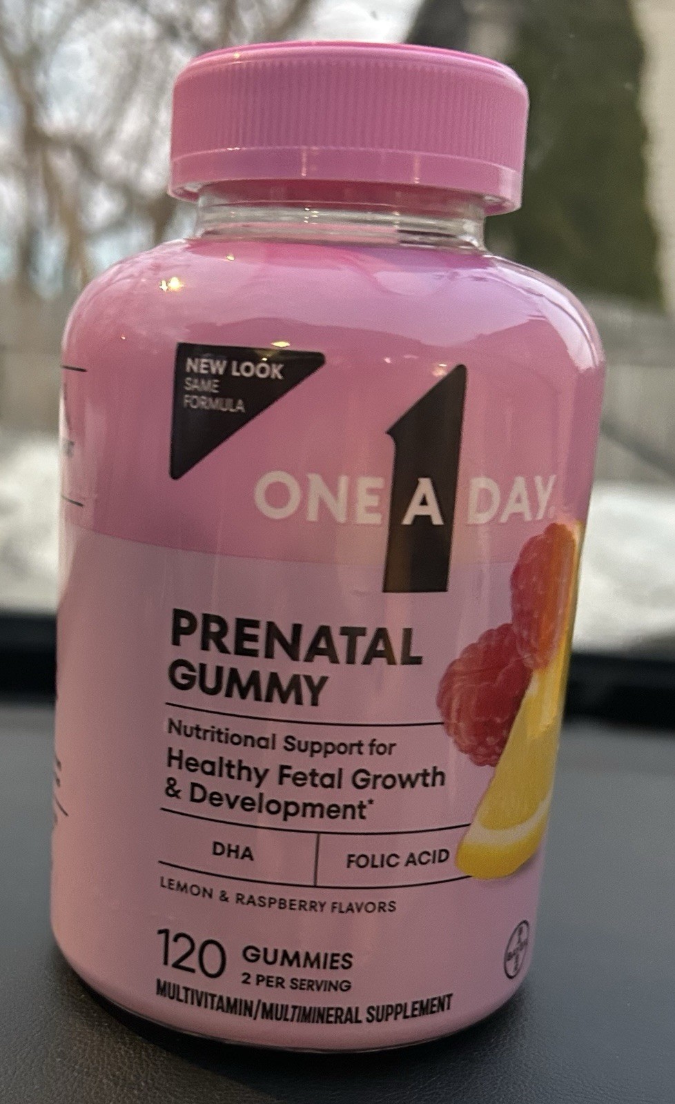 One A Day Prenatal Gummy Multivitamin 120ct DHA Folic Acid NEW Exp 10/2027